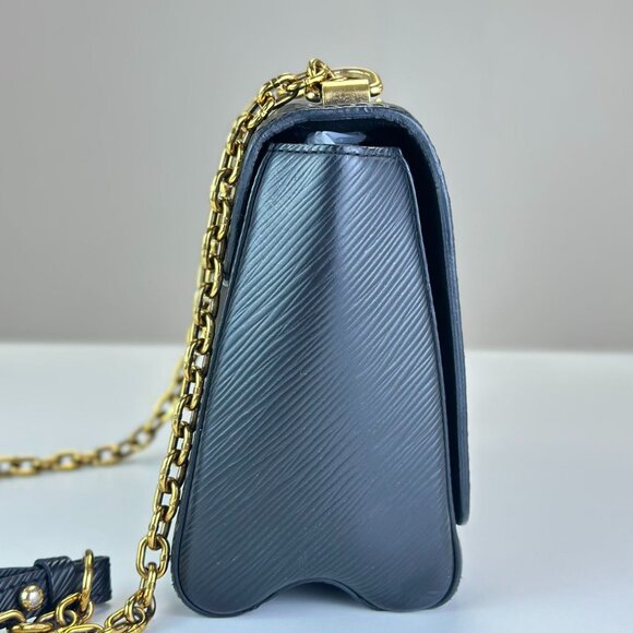 Louis Vuitton Black Epi Leather Twist Shoulder Bag Crossbody - Picture 4 of 8